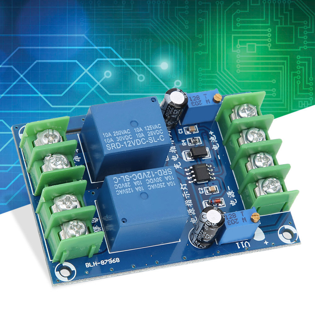Automatic Power Switch Module YX851/DC12V Power Switch Module Automatic Emergency Power Switch Power Supply Charging Controller Plastic