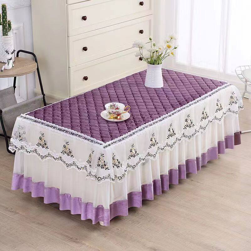 Tea table full package thickened tablecloth non slip tea table cover rectangular tea table mat living room tea table tablecloth TV cabinet cover