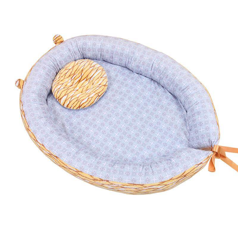 baby bassinet for bed portable baby lounger for newborn crib breathable and sleep nest with pillow