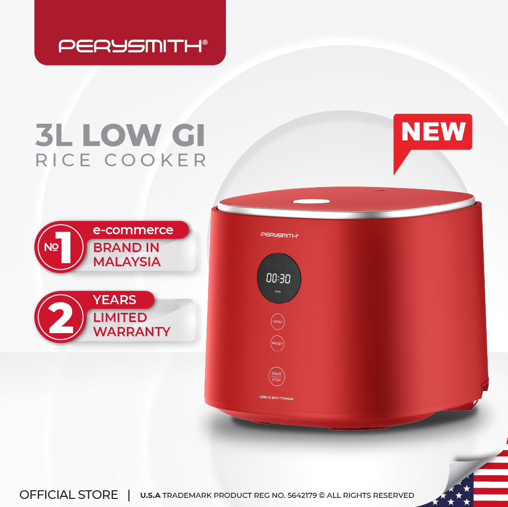 PerySmith 3L Low GI Rice Cooker EasyCooking Series PS900 Lazada