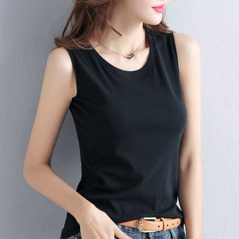 Pure color colorful singlet Women Cotton Tank Tops Sleeveless tops for women T Shirt Basic Tanks Ladies Vest Singlets Camisole Women Plus Size Tanks