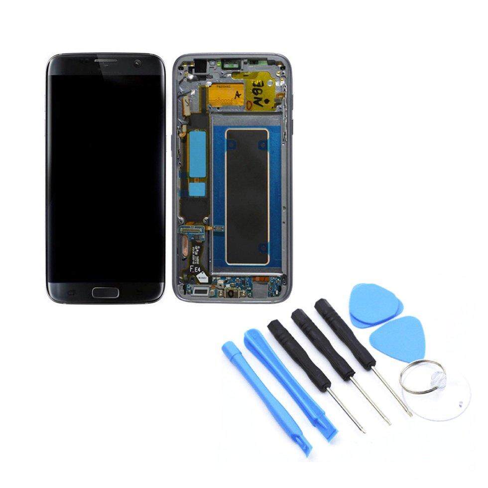 Harga Samsung Galaxy Edge S7 Terbaru Juli 2019 16 Rakitan Digital Layar Sentuh LCD dengan Bingkai Telepon Seluler Suku Cadang untuk Samsung Galaxy S7 Edge G935F