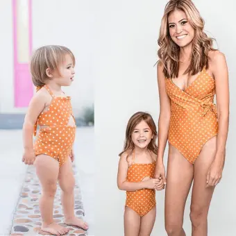 mum daughter matching swimwear