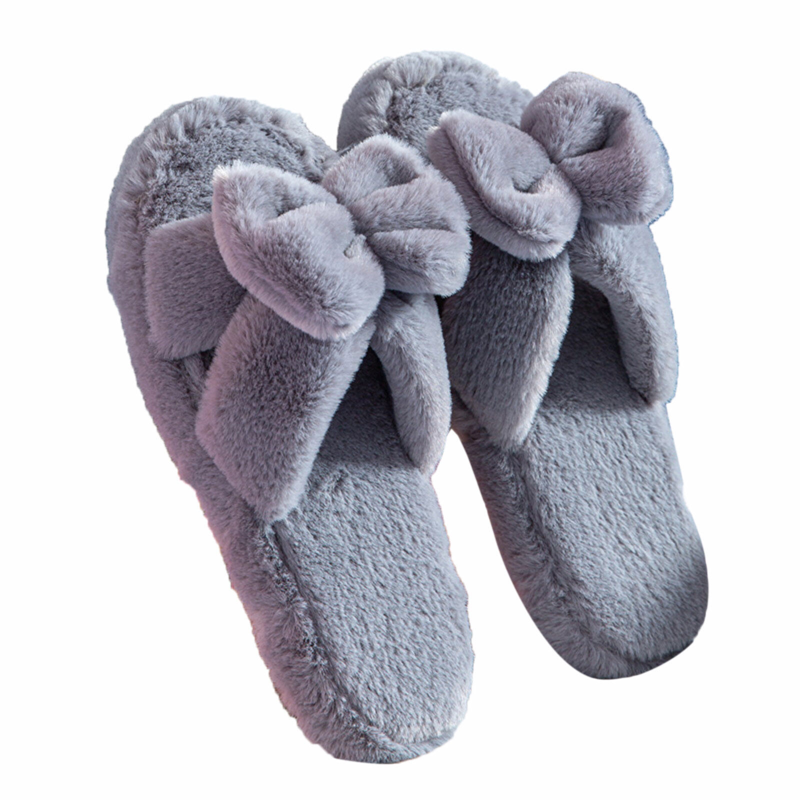 Home Slippers For Women Dearfoams Slippers For Women Bowknot Indoor Warm Home Shoes Soft Bottom Slippers Cotton Slippers Shoes For Women On Sale