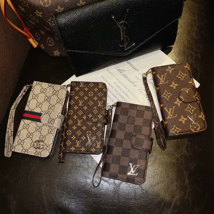 Gucci Bags Flip Stand Case Iphone 12 Pro Max Iphone 11 Pro Max Xs Max 7 8 Plus Xr X Leather Wallet Case Cover Golden Lv Letters With Strap Iphone 11 Pro Case Lazada Ph