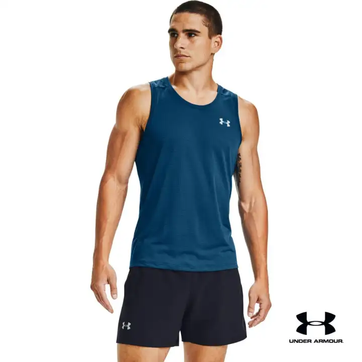men's ua streaker singlet