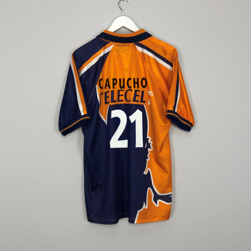 วินเทจสไตล์วินเทจ1997-98 Capucho -21เดคโคแม็กคาร์ธี Higth เสื้อเชิ้ต