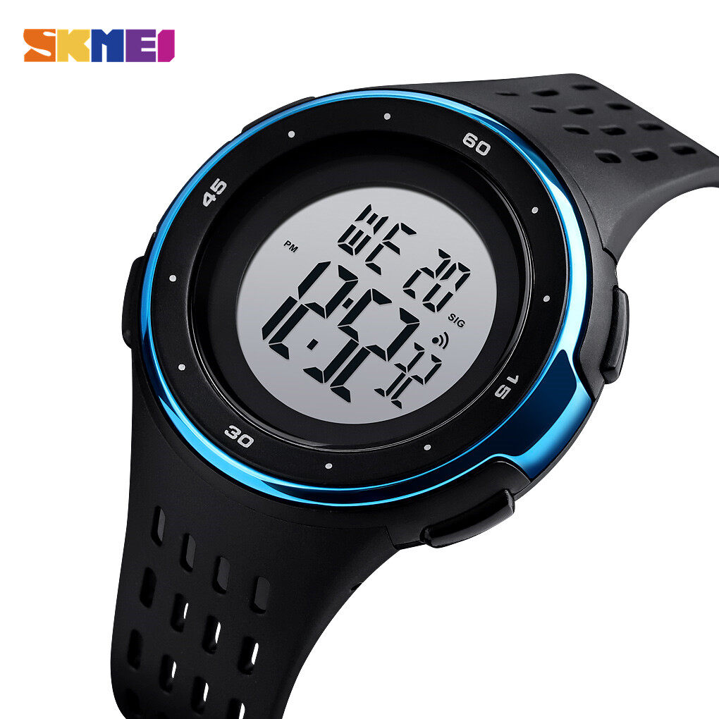 digital watch with stopwatch