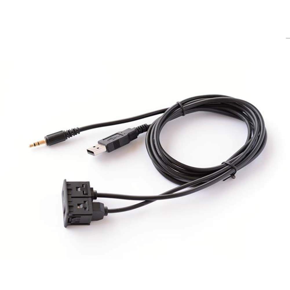 JaneDream 1PC 150CM Universal Car Dash Flush Moun AUX USB Port Panel USB Extension Cable Adapter for Car Boat