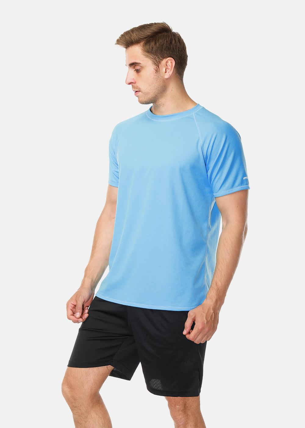 Charmo ผู้ชาย Rashguard DRY-Fit เสื้อผู้ชายสีทึบเสื้อ UV-ป้องกันผู้ชาย ...