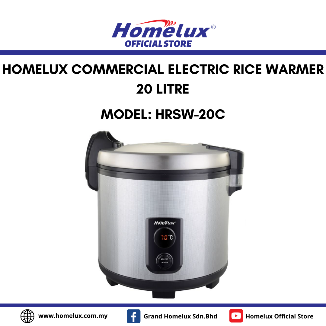 Homelux Commercial Electric Rice Warmer 20 Litre HRSW20C Lazada