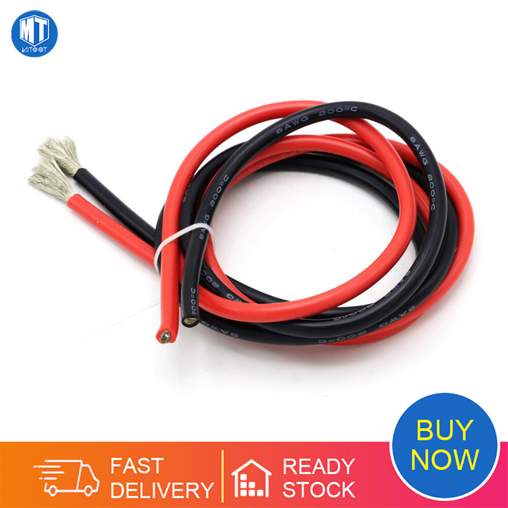 2 meter silicon wire 8 10 12 14 16 18 20 22awg heatproof soft silicone silica gel wire cable )