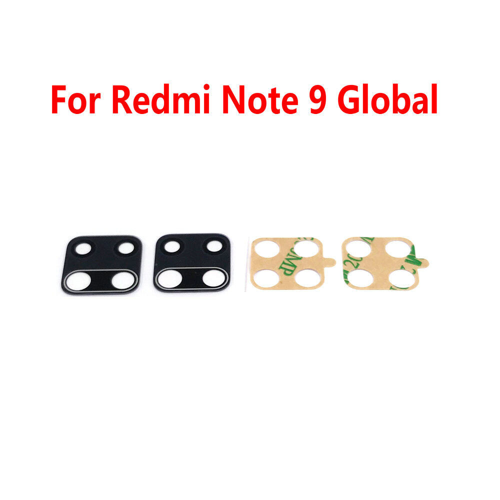 Rear Camera Glass Lens with Adhesive Sticker Replacement for Xiaomi Redmi Note 9 / Redmi 10X 4G