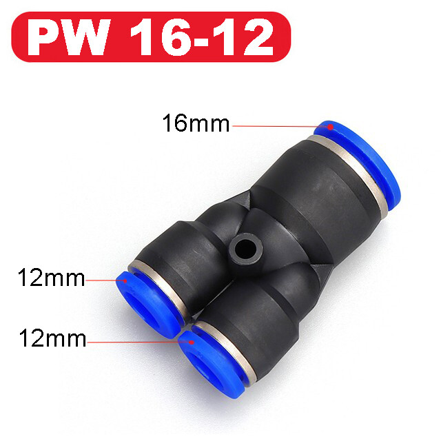 Pipe Fittings Plastic Pneumatic Connector Fitting Quick Push For Air Water Connecting PY PW Connect 4 6mm 8mm 10mm 12mm Y Shape