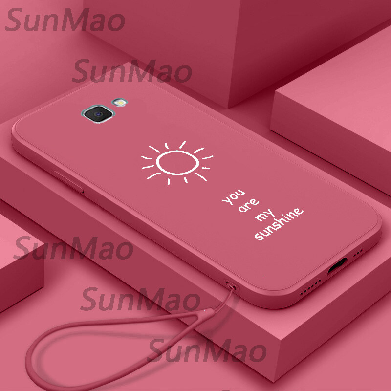Ốp Điện Thoại Samsung J7 Prime Ốp Mềm Mặt Trời Nhỏ Đơn Giản Ốp Điện Thoại Có Dây Silicon Cho Bé Trai Bé Gái