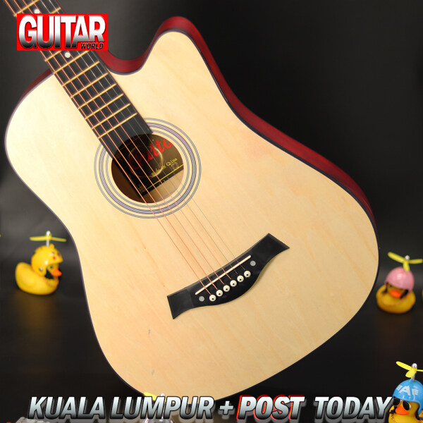 【Post Today】 38 Inch Acoustic Guitar Gitar Akustik Suitable for beginner guitar player Malaysia
