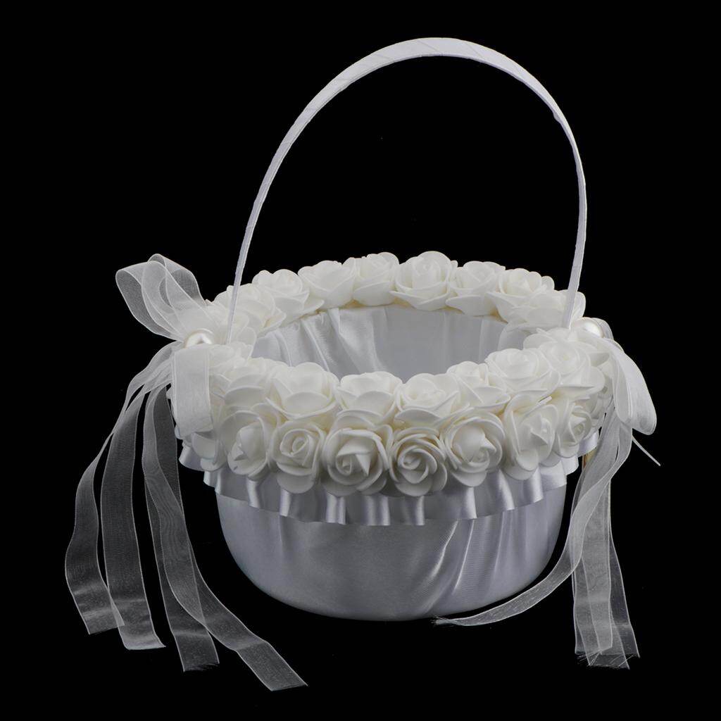 Baoblaze Giỏ Hoa Ren Thanh Lịch Đính Hôn