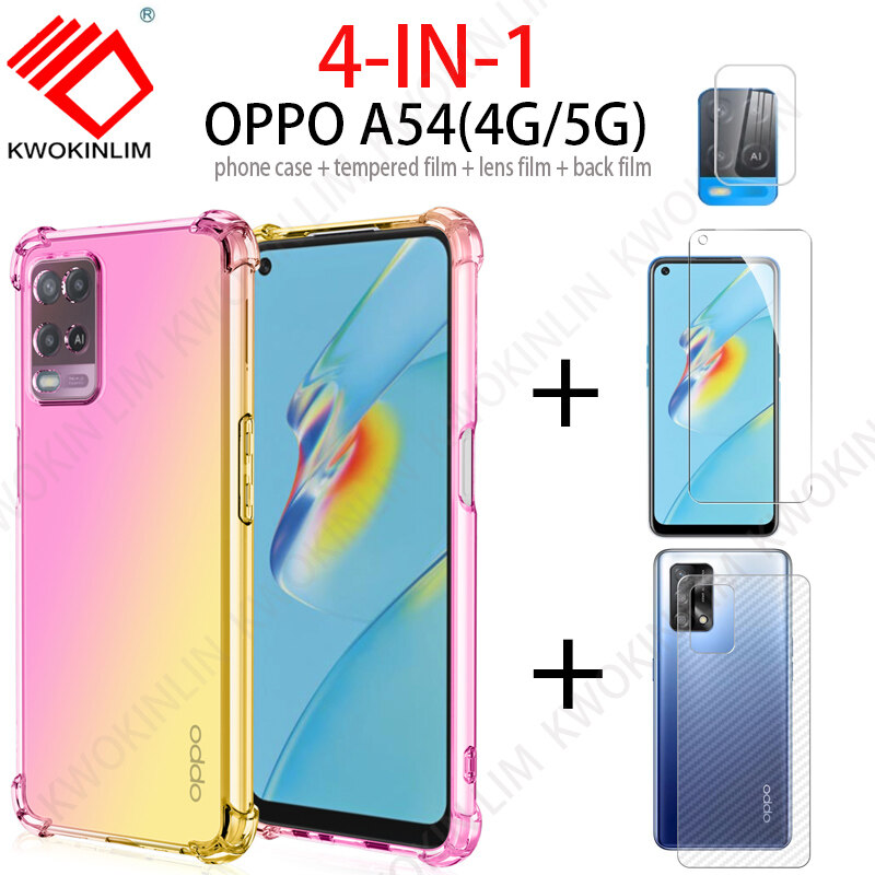 (3 in 1)For OPPO A94(4G)/OPPO A74(4G)/OPPO A54(4G) ฟิล์มกระจกนิรภัย