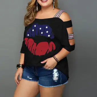 flag dress plus size