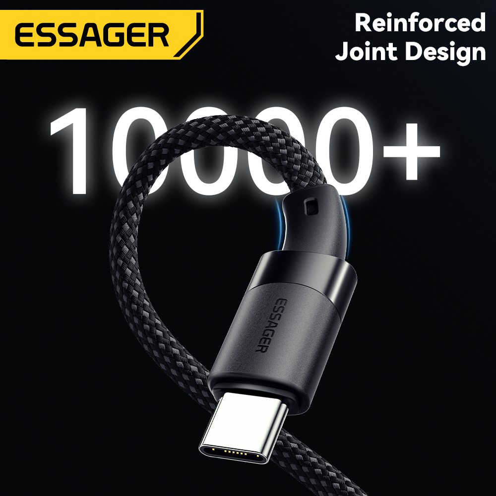 Essager 100W USBA để Loại C Cáp 7A USB cáp sạc nhanh Loại C cho Iphone Samsung Xiaomi Huawei mate60 Pro Honor nhanh chóng sạc Loại C Cáp