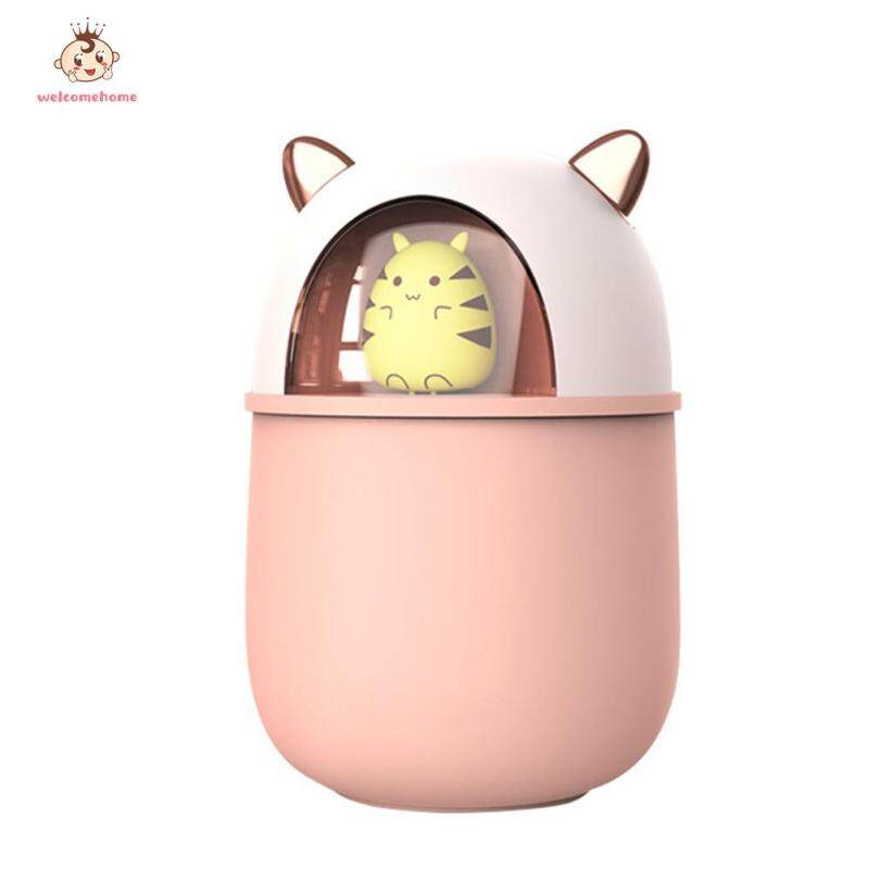 Portable 300ML Air Humidifier Essential Aroma Oil Diffuser Cute Mouse Mist Maker Home Appliances Singapore