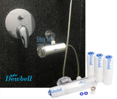 Dewbell f15 Water Filter System - Shower line & Economy Refill Cartridge 3Pcs/Pack