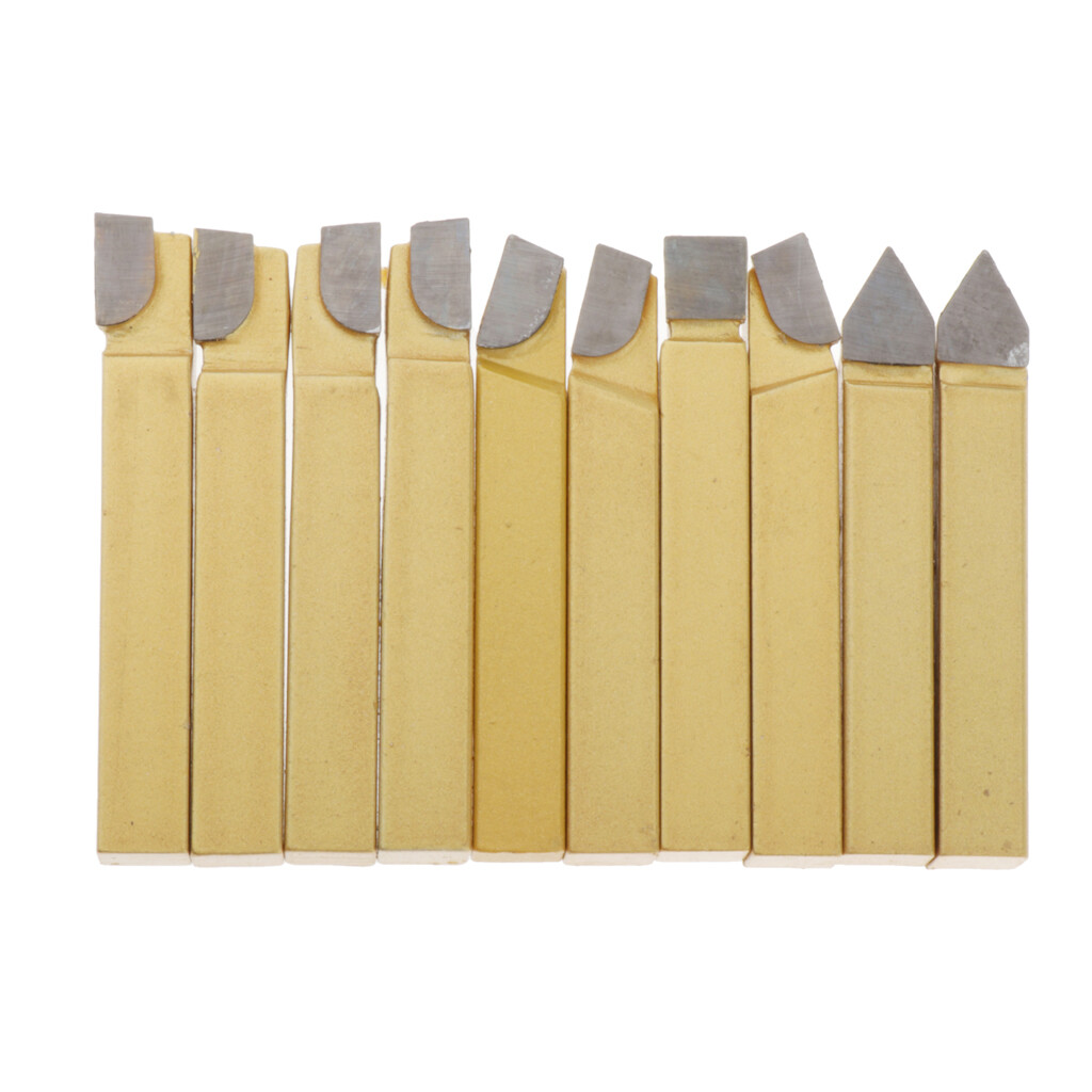 Blesiya Carbide Tip Tipped Bit Set Brazed Tools for CNC Lathe Welding Turning Tool