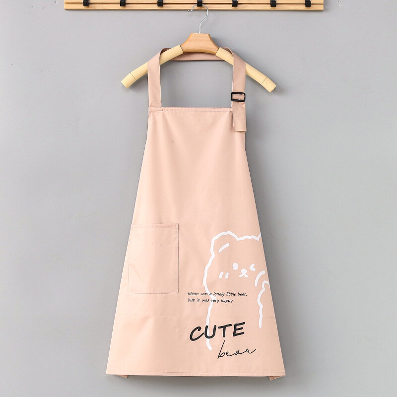 Household kitchen apron waterproof and oilproof women's waist bib catering cooking work clothes