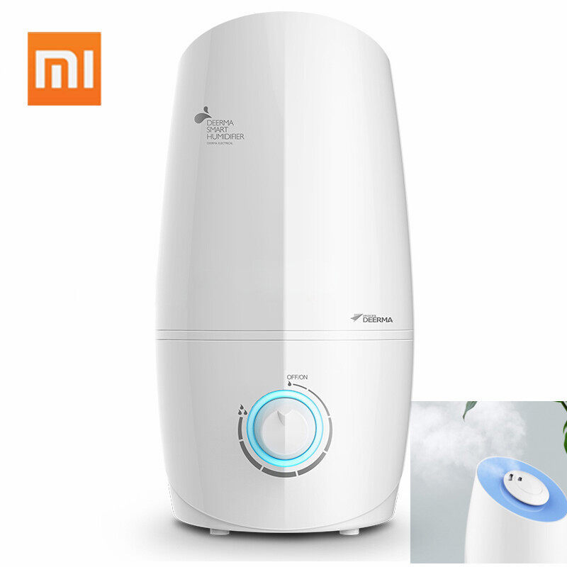 【100% Original】Deerma Air Humidifier 3L Aroma Mist Maker Family Mini Knob Air Purify Moisturizer Household Ultrasonic Air Humidification Singapore