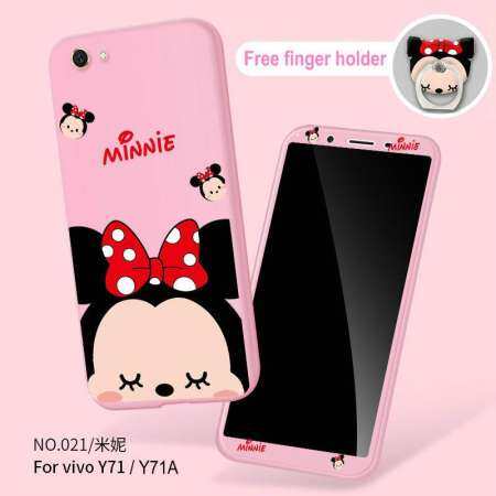 VIVO Y71 Y71A Luxury 360 เต็มรูปแบบครอบคลุมนุ่ม TPU พลาสติกกรณีเคสมือถือกันกระแทกเคสสำหรับ VIVO Y71 Y71A ป้องกันโทรศัพท์มือถือเคสโทรศัพท์ปกป้องหน้าจอกระจกเทมเปอร์ + กรณี Protector + ผู้ถือนิ้วมือ VIVO Y71 Y71A Luxury 360 เต็มรูปแบบครอบคลุมนุ่ม TPU พลาสติกกรณีเคสมือถือกันกระแทกเคสสำหรับ VIVO Y71 Y71A ป้องกันโทรศัพท์มือถือเคสโทรศัพท์ปกป้องหน้าจอกระจกเทมเปอร์ + กรณี Protector + ผู้ถือนิ้วมือ