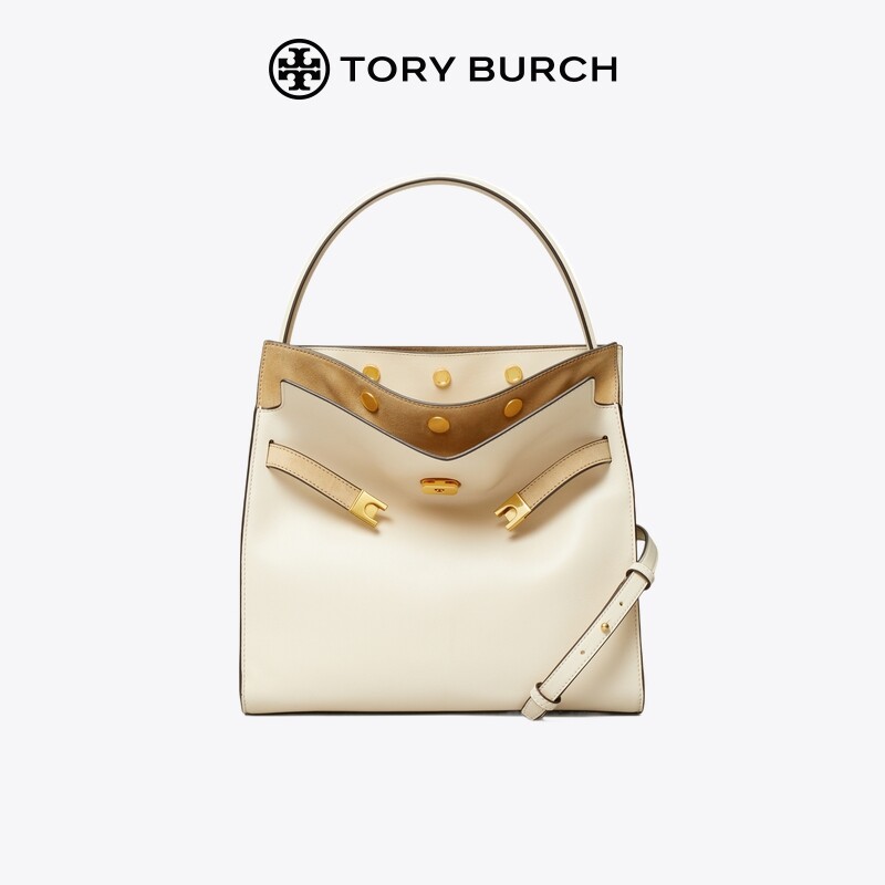 TORY BURCH DOUBLE LEE กระเป๋าสะพายไหล่พกพาขนาดใหญ่ผู้หญิง 77238 ราคา 6,866 บาท*ส่งฟรี