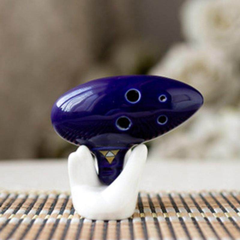 Bán Hàng lớn 12 Lỗ Trung Âm C Ocarina với Sách Giáo Khoa, Đỡ, Bảo Vệ Đứng