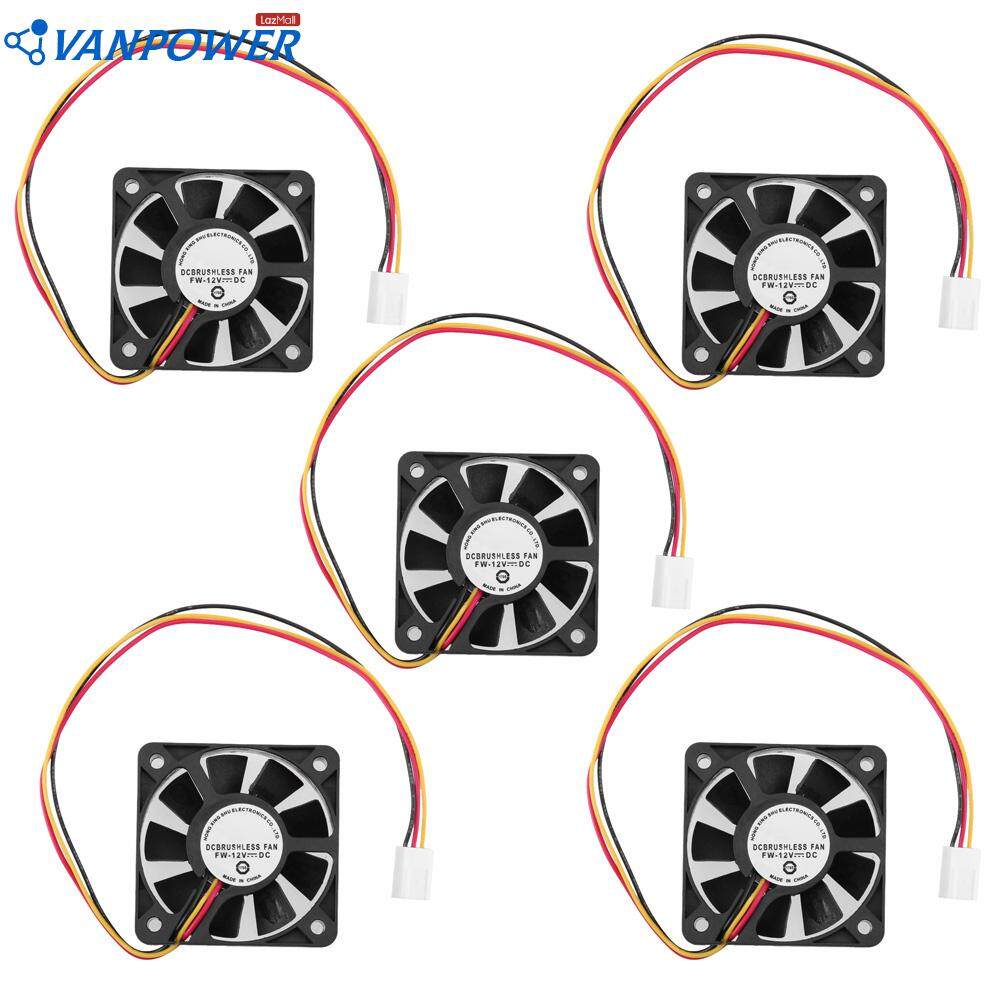 (Ready) 3 Pin CPU 5cm Cooling Cooler Fan Heatsinks Radiator for PC ...