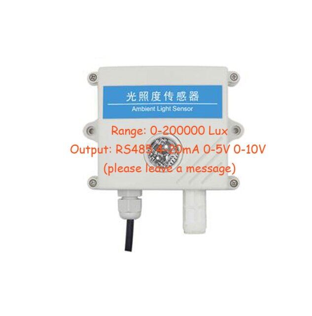 RS485 Illuminance Sensor 065535Lux Light Intensity Monitoring