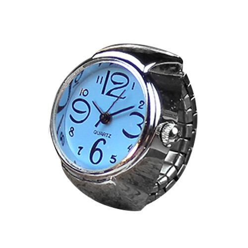 【thebestlove88】Fashion Women Men Ring Watch Stretch Quartz Finger Watches Rings Jewelry Gifts