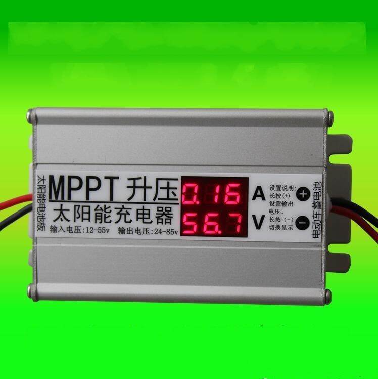 MPPT Solar Panel cells Charger Controller booster Adjustable 24V 36V 48V 60V 72V charging voltage Regulator
