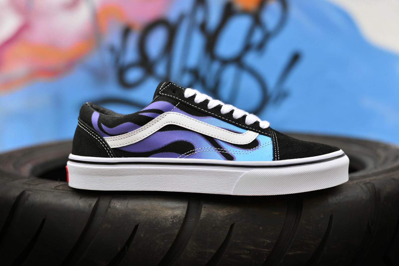 vans blue flame