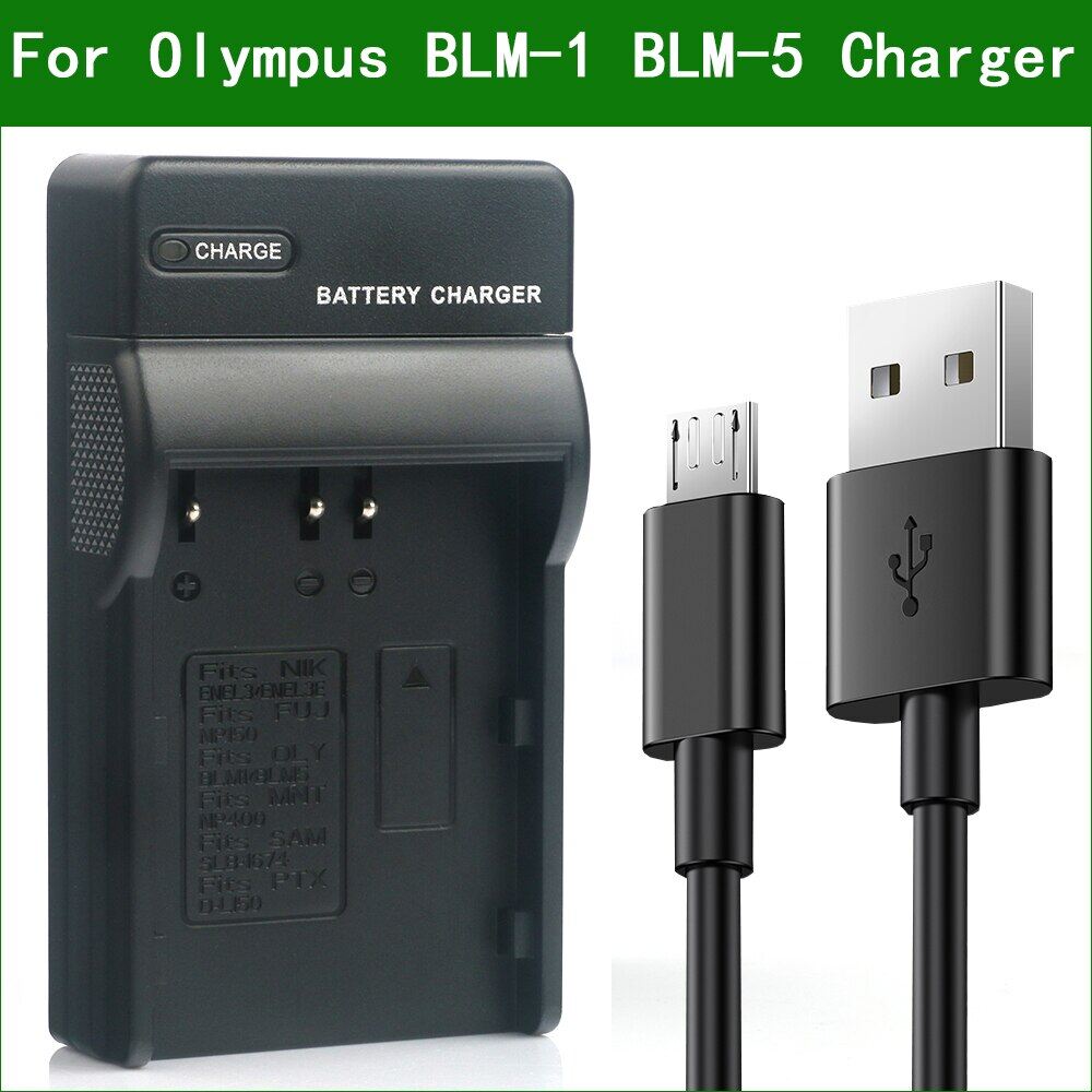 Blm-1 blm-5 digital camera battery charger for olympus e-1 e-3 e-30 e-5 c-5060 c-7070 c-8080 e-520 evolt e-300 e-330 e-500 e-510