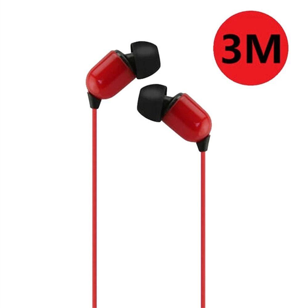 OOC Chất lượng cao Máy tính xách tay 3.5mm 3 mét Tai nghe màn hình Trắng đen đỏ Siêu dài Tai nghe nhét trong tai Tai nghe có dây Tai nghe có dây Stereo Earbuds