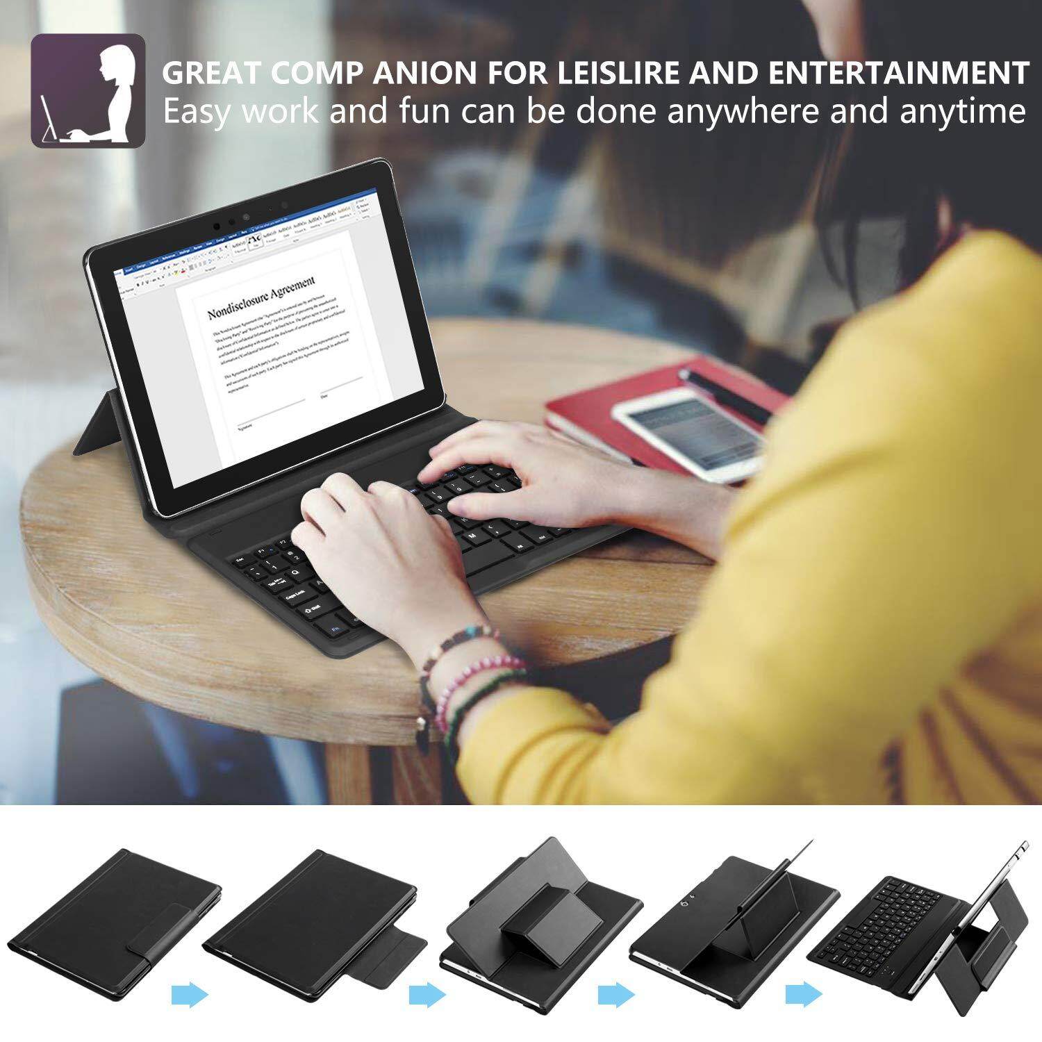 Bàn Phím Bluetooth Cho iPad Pro 12.9 2015/2017 Ốp Bàn Phím, Ốp Lưng Chống Va Đập Chịu Lực Nặng Bảo Vệ Chân Đế Thông Minh Không Dây Cho Apple iPad Pro 12.9 Inch 2015/2017 ,Ipad Pro 12.9 Thế Hệ Thứ 3 2018