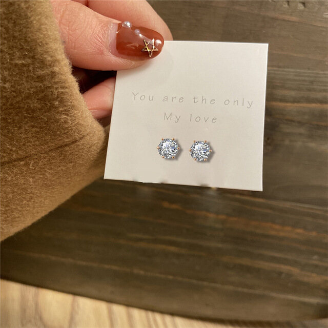 17MILE 6 pcs/set fashion earrings set Acrylic Leopard Print Large Circle Earrings Crystal Pearl stud Earrings 2021 Boho Jewelry