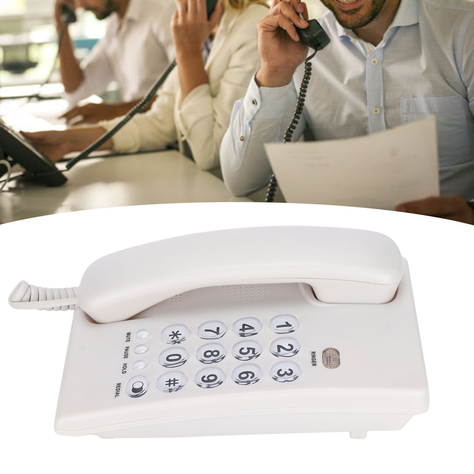 Desktop Phone Simple High Volume Landline Phone Large Button for Home