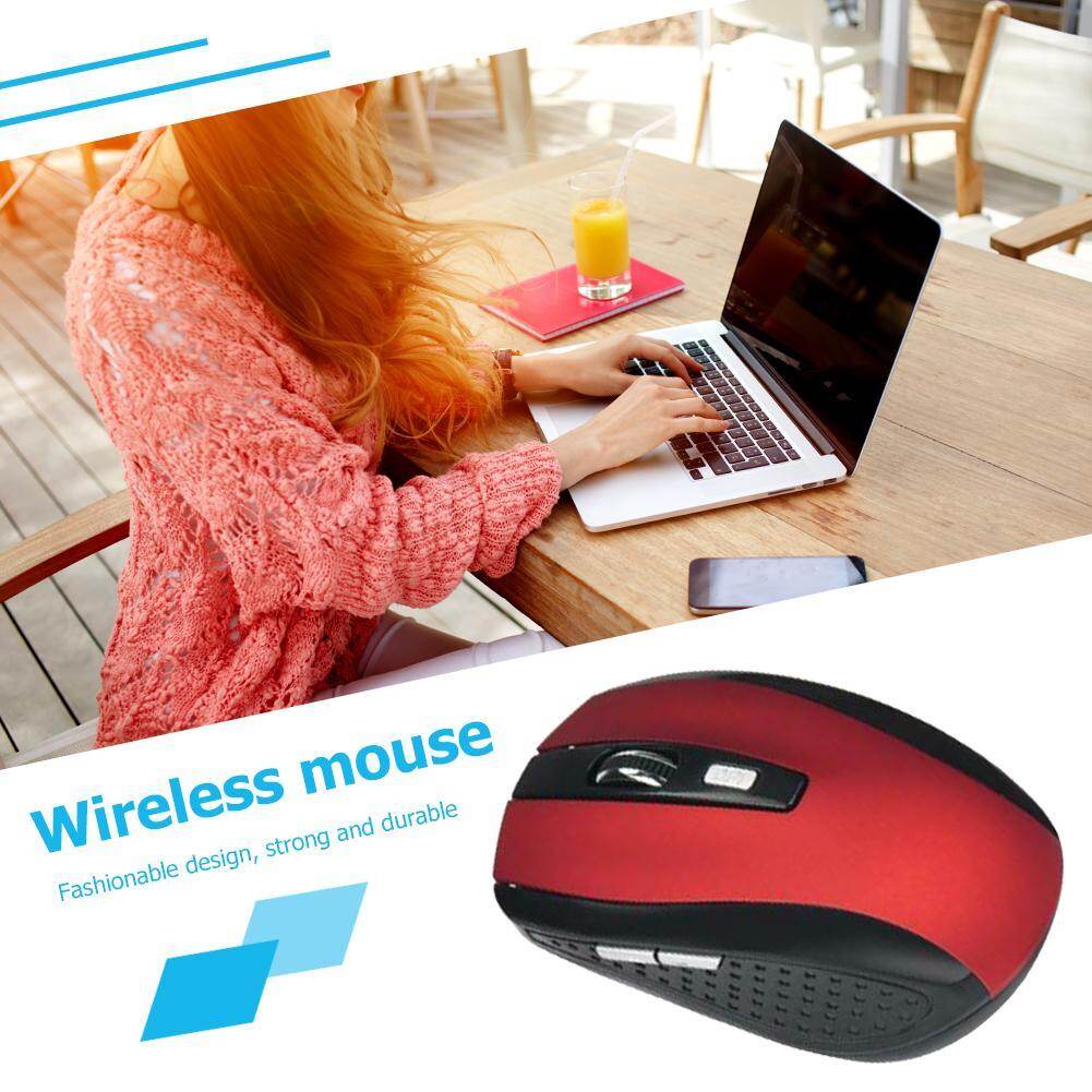 Portable 2.4GHz Wireless Optical Mouse 6 Buttons USB Receiver 2000 DPI Mice for Laptop Notebook PC