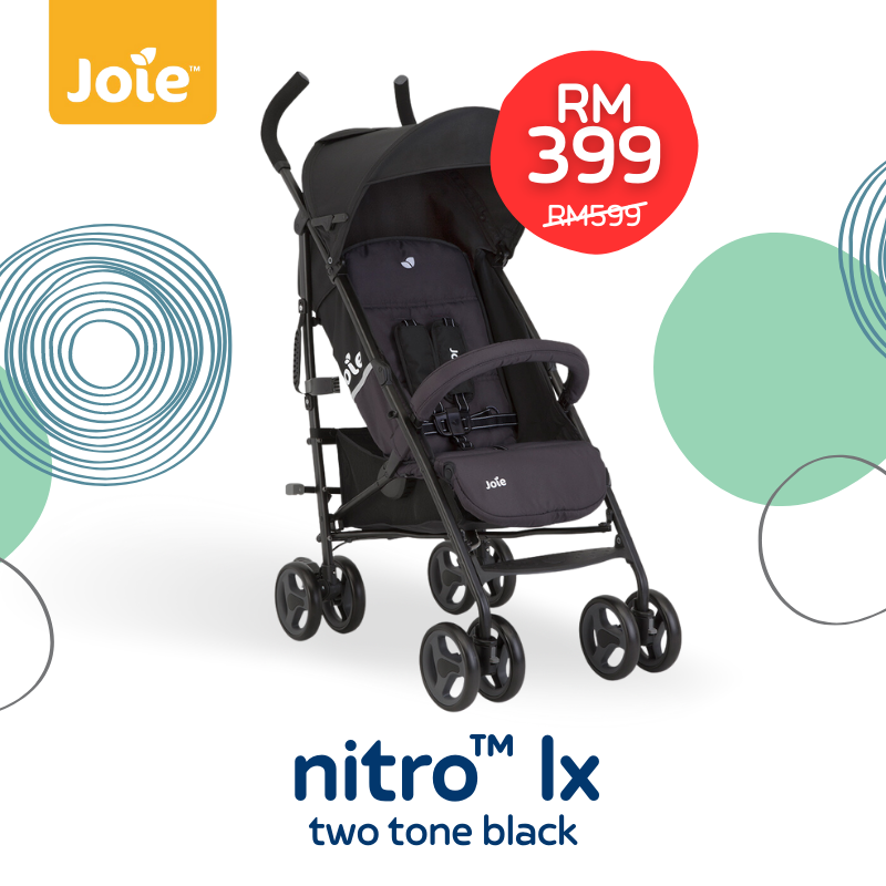 Joie Nitro LX Two Tone Black Umbrella Folding Stroller Lazada