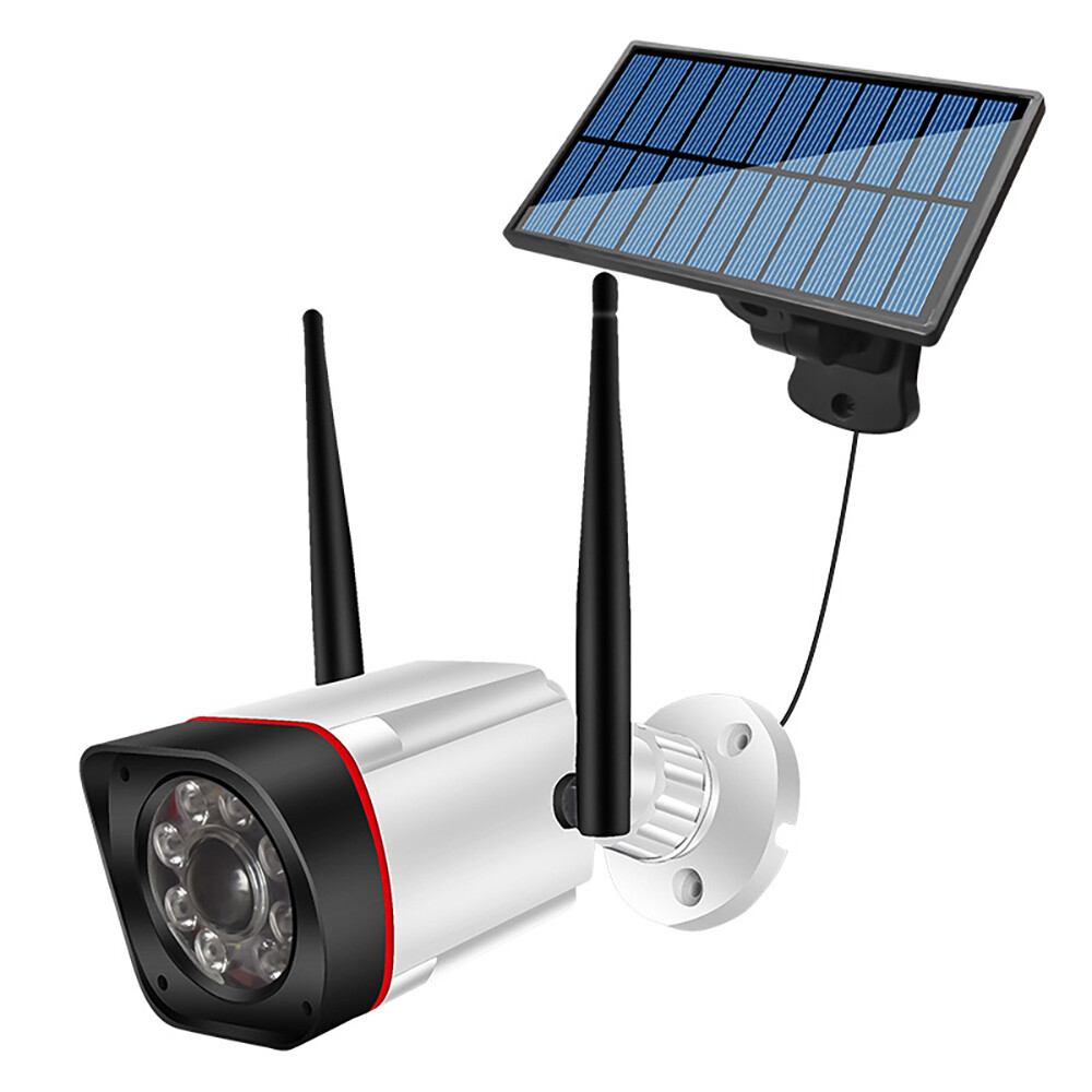 JOBOOS Đèn LED Năng Lượng Mặt Trời An Ninh Cảm Biến Chuyển Động Máy Ảnh Giả Không Dây Ngoài Trời Đèn Tường Đèn Pha IP65 Đèn Led Chống Nước Đèn Năng Lượng Mặt Trời