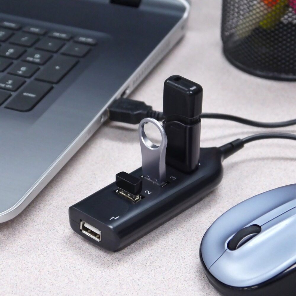 High Speed Usb Hub, 4 Port Splitter, Usb Adapter Mini Hub Laptop Computer Pc For Socket, Mac Windows for Notebook