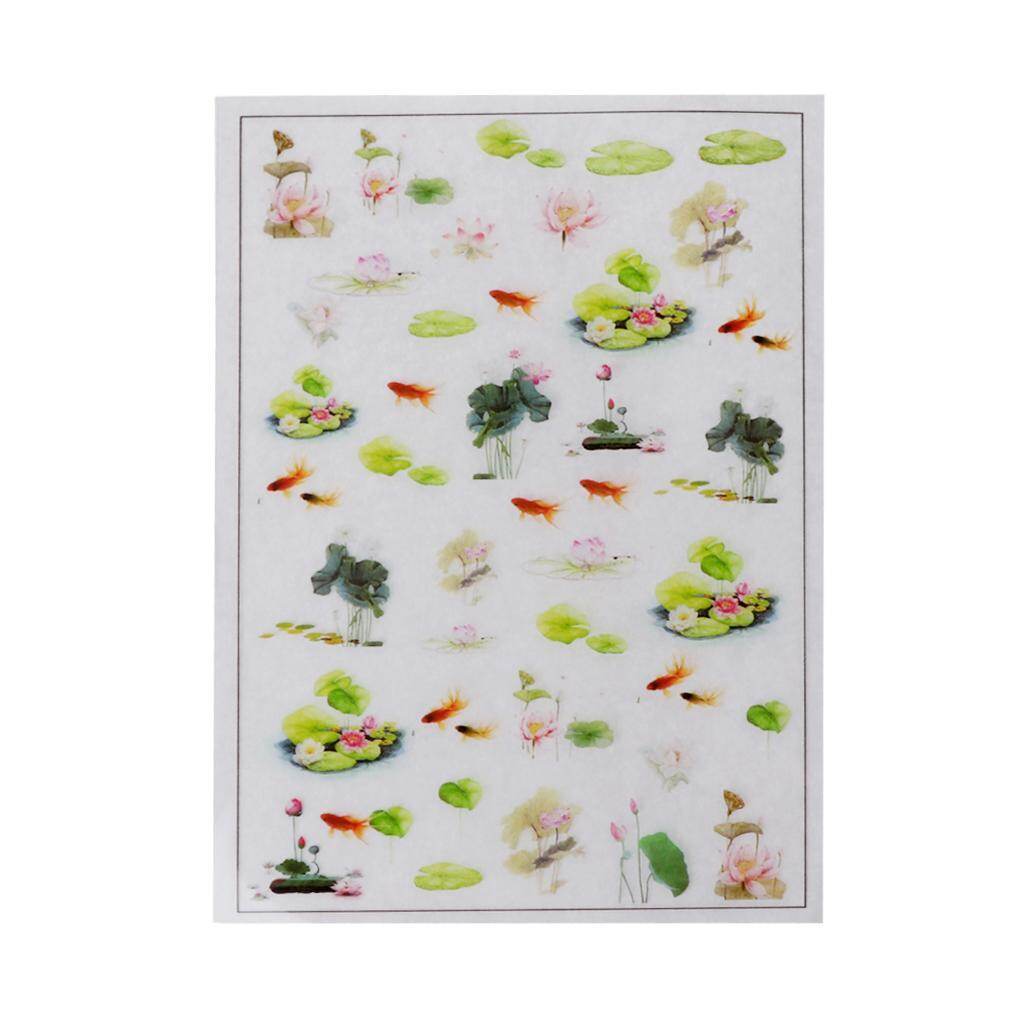 3D Goldfish Lotus Clear Film Resin Fillings Water-Like Painting Jewelry Making