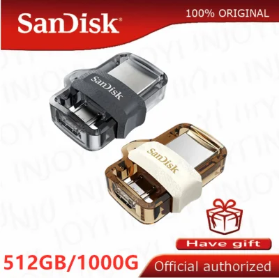 SANDISK OTG USB Flash Drive 512GB 1TB Micro USB 3.0 PenDrive+ Free OTG adapter
