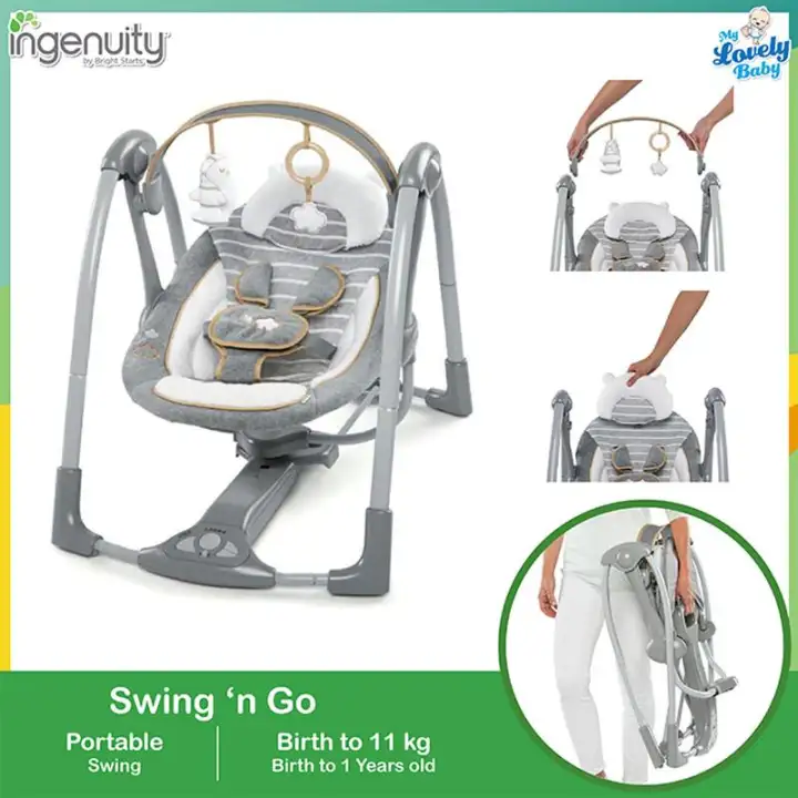 ingenuity boutique portable swing