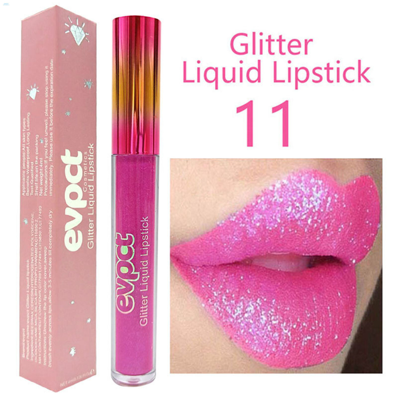 Silver Lipstick Metallic Matte Liquid Lipstick Set Metallic Metallic Lipstick Silver